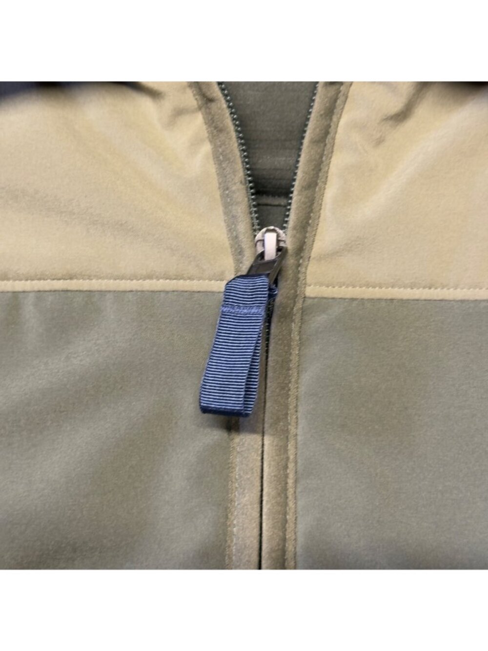 Patagonia Mens Pack In Jacket Large Olive Tan Full Zip - Picture 12 of 12